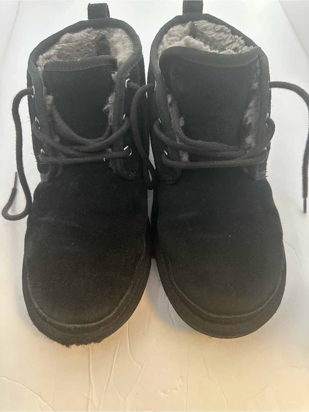 Black suede mini boots 🖤 cozy winter essential | worn - Size 8 - Picture 12 of 16